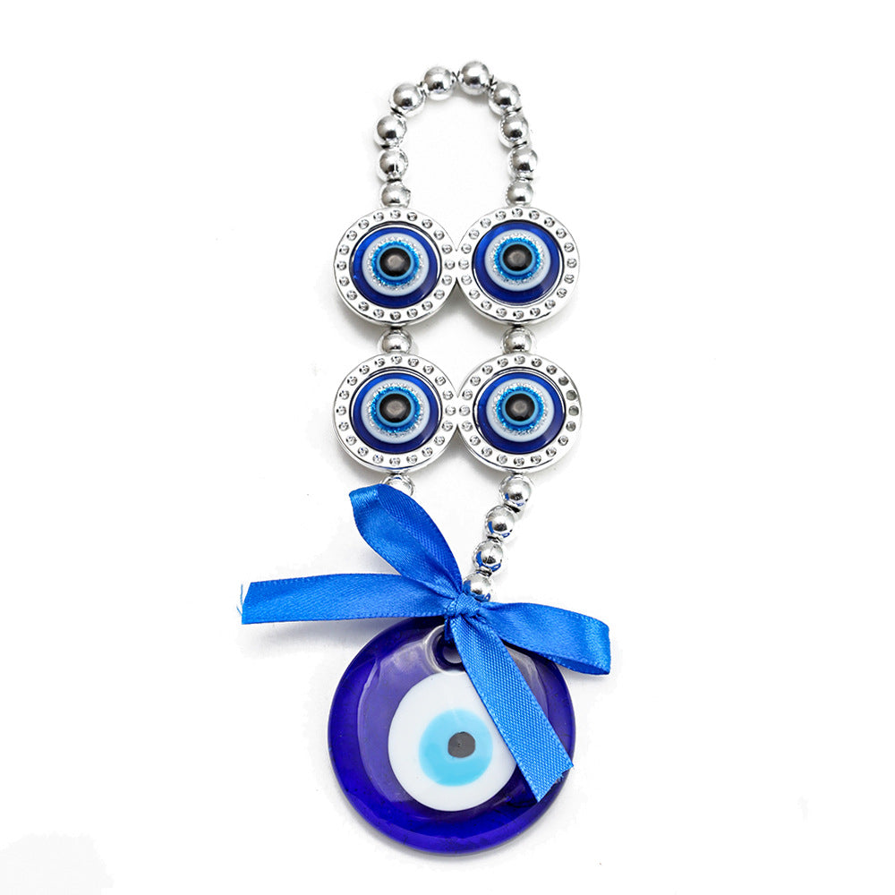 Llaveros de pavo real de vidrio al por mayor