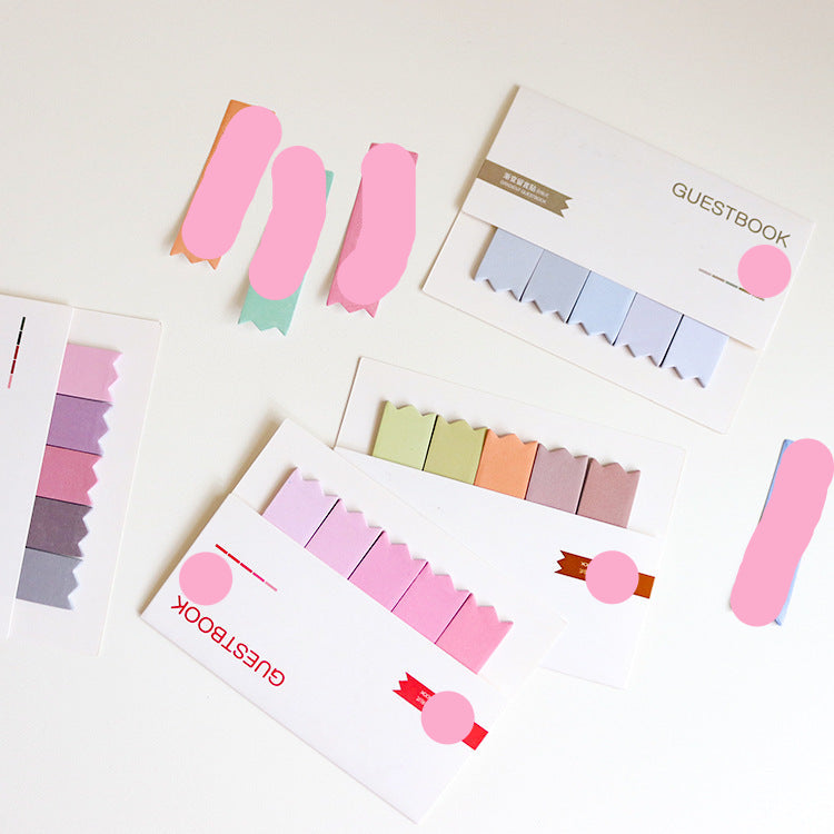 Wholesale Creative gradient message note N times sticky note note note paper simple portable student stationery