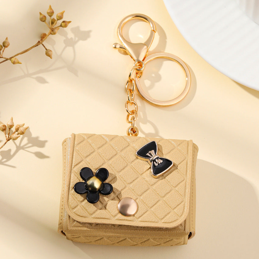 Wholesale Leather Mini Portable Zero Wallet Keychain