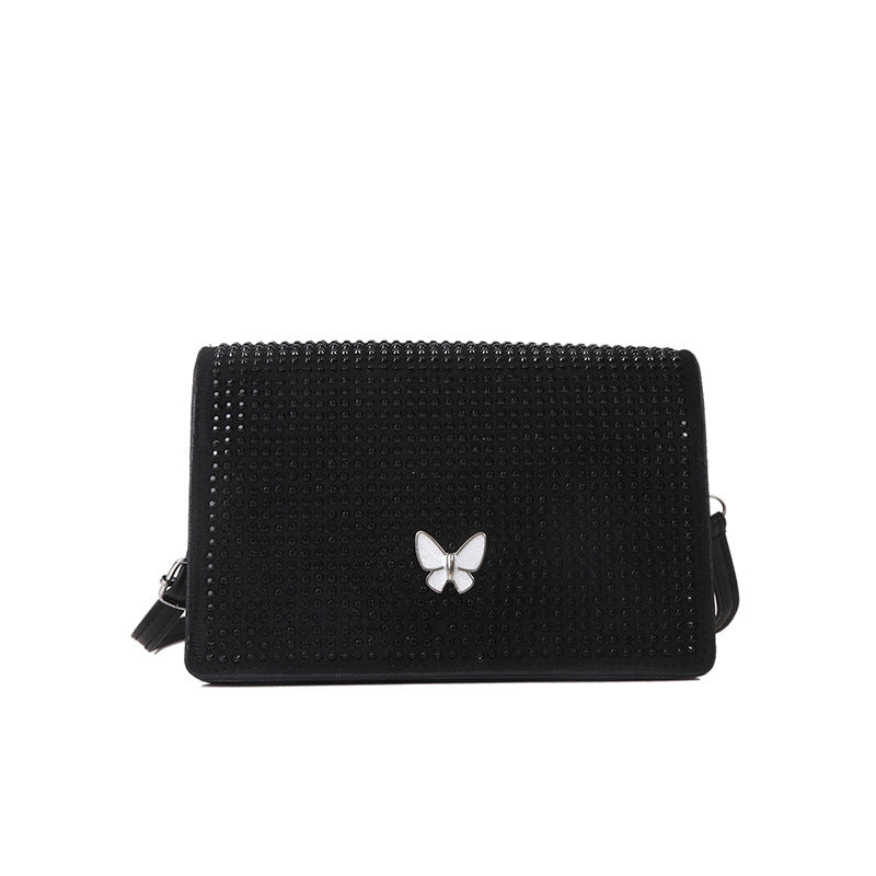Wholesale PU Rhinestone Butterfly Bag