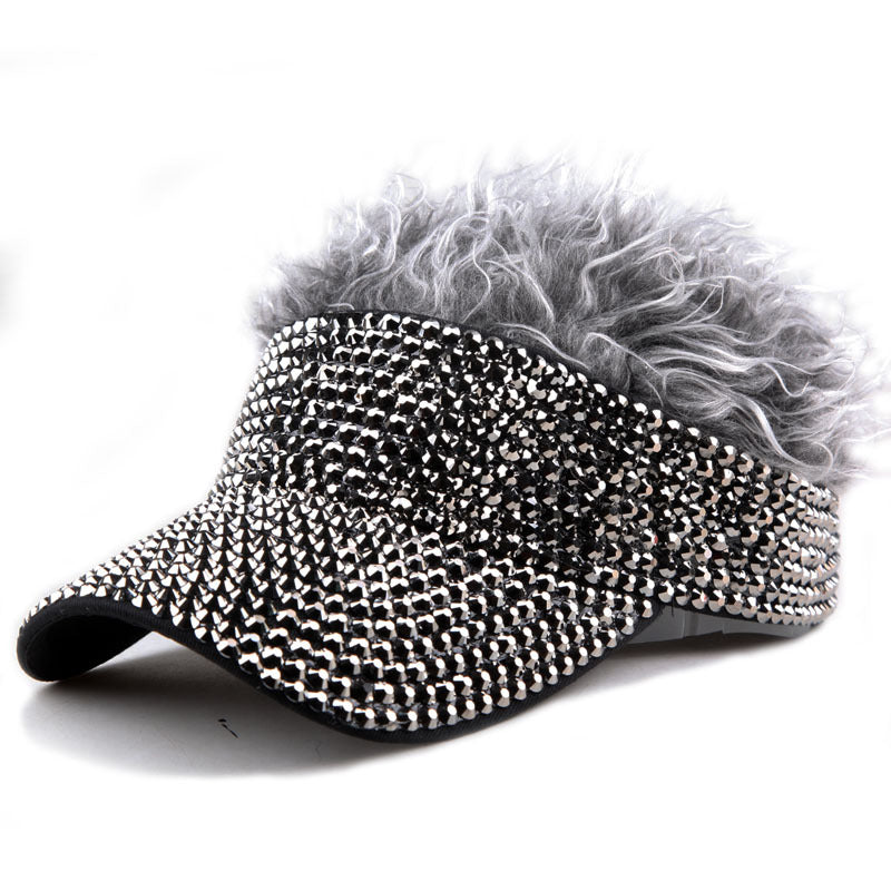 Wholesale Diamond Studded Wigs with An Empty Top Baseball Cap