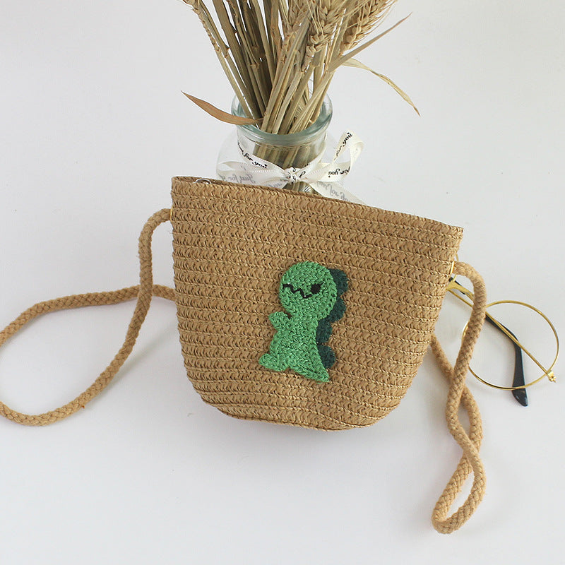 Wholesale Cute Fashion Grass Woven Kids Bag