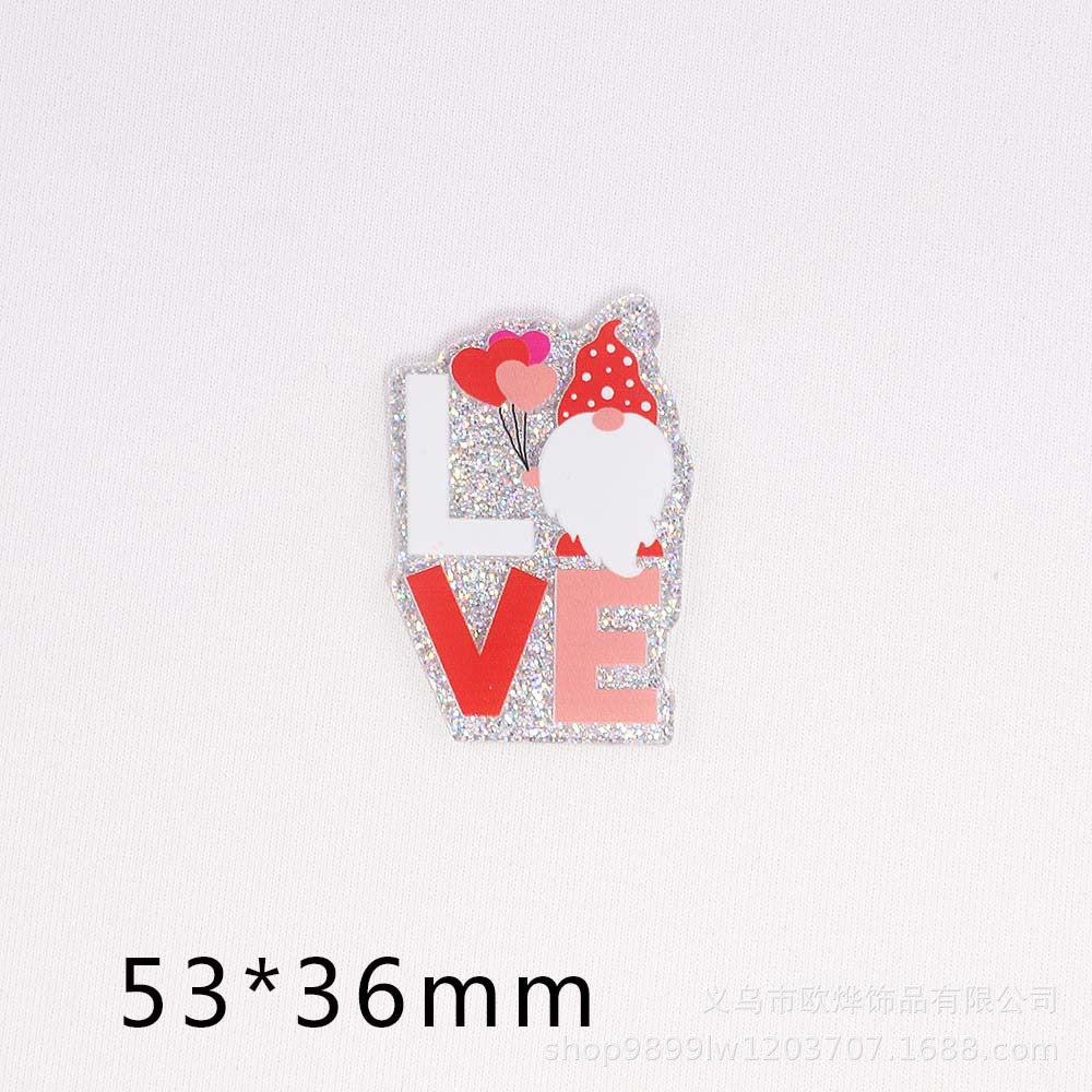 Wholesale 10pcs/pack  Cartoon letter arrow envelope bag accessories   Acrylic Flatback
