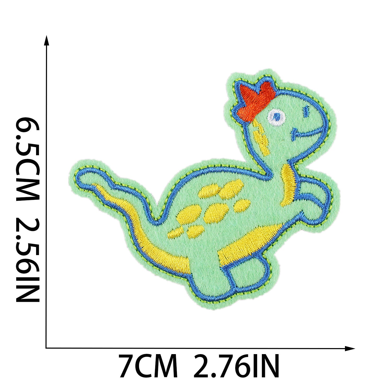 Wholesale Cute Cartoon Dinosaur Embroidery Patch Dino Sew On Applique For Clothing DIY Craft Boutique Resale Gift