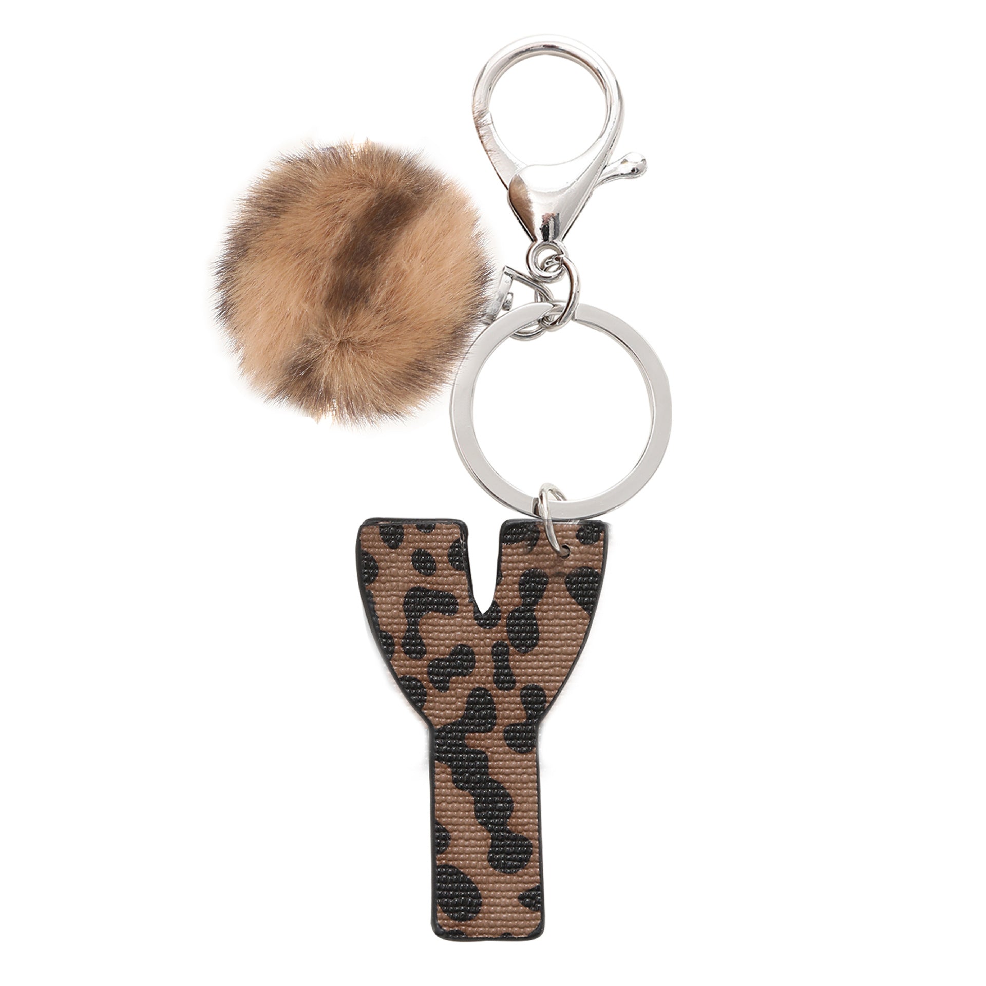Wholesale Western Cowboy Leopard Leather Keychains