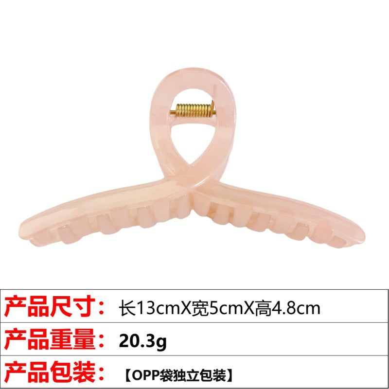 Wholesale Jelly color ribbon cross shark clip