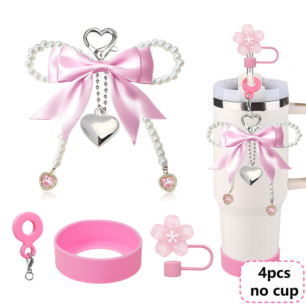 Wholesale Bowknot Pearl Phone Chain Love Straw Hat