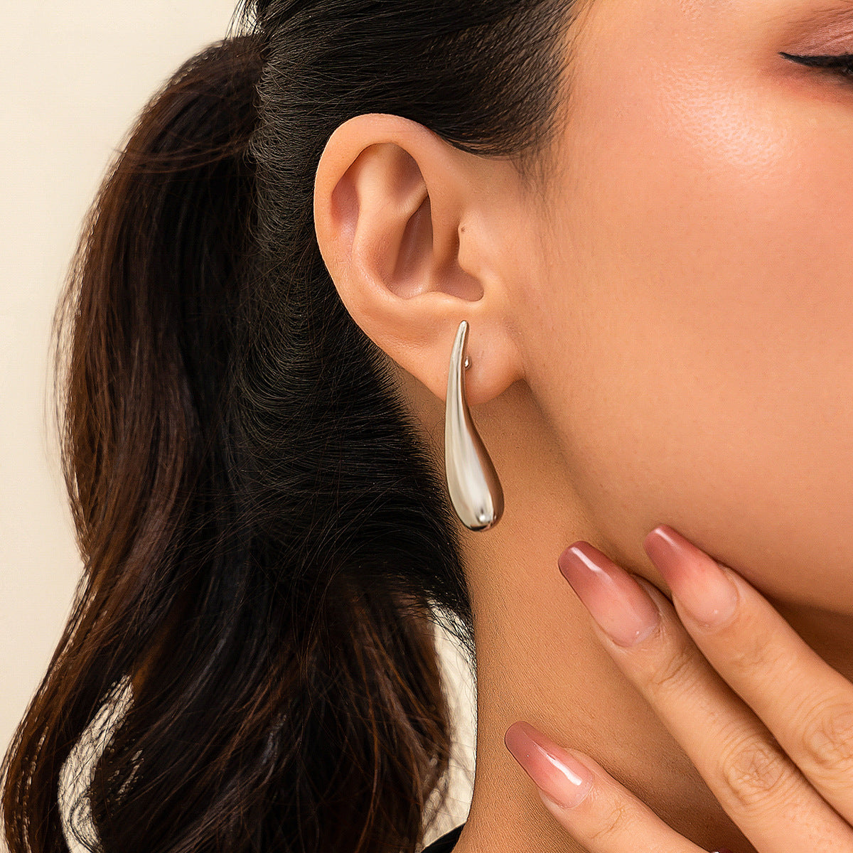 Wholesale Exaggerated Water Drop Punk Style Alloy Necklaces