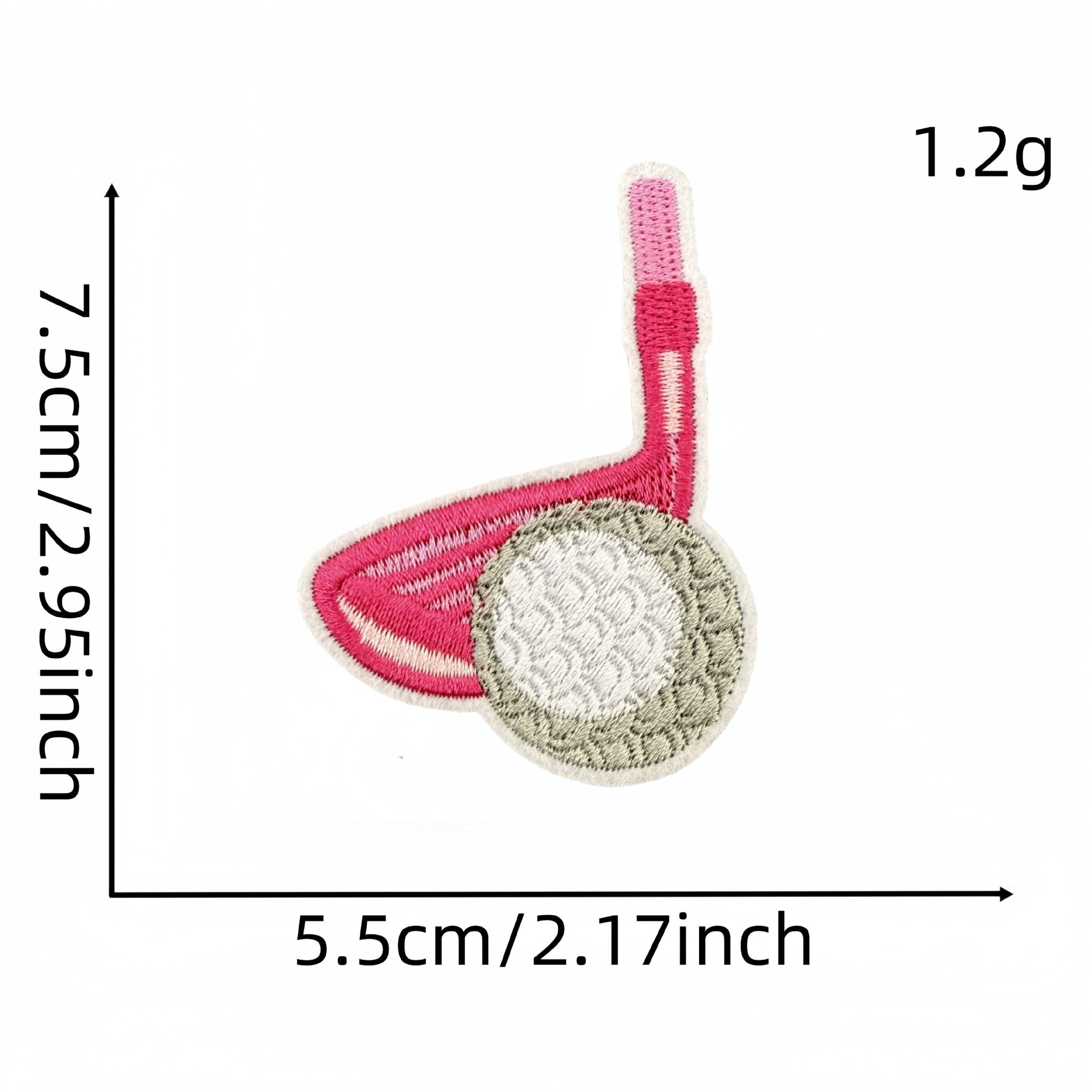 Wholesale Cartoon Sports Golf Pink Series Embroidery DIY Patches