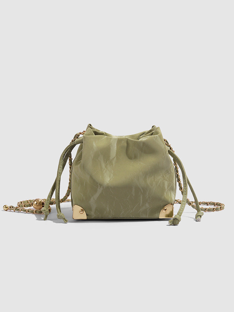 Wholesale Chain cloud bucket bag drawstring commuter shoulder bag