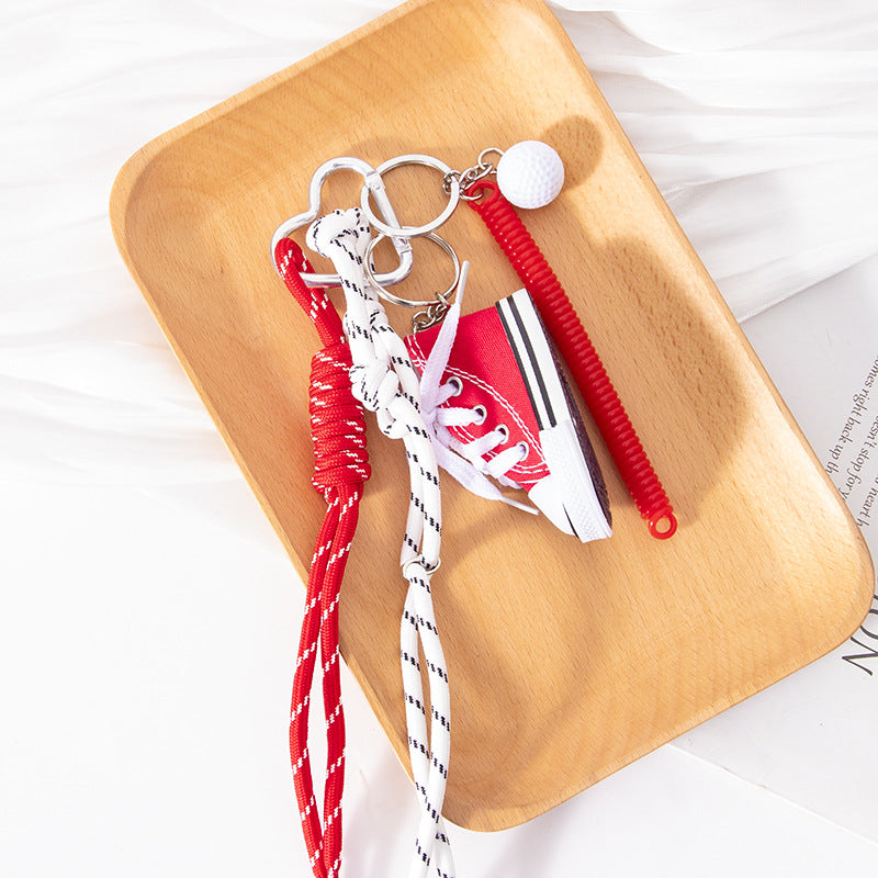 Wholesale Mini Multicolor Shoe Golf Keychain