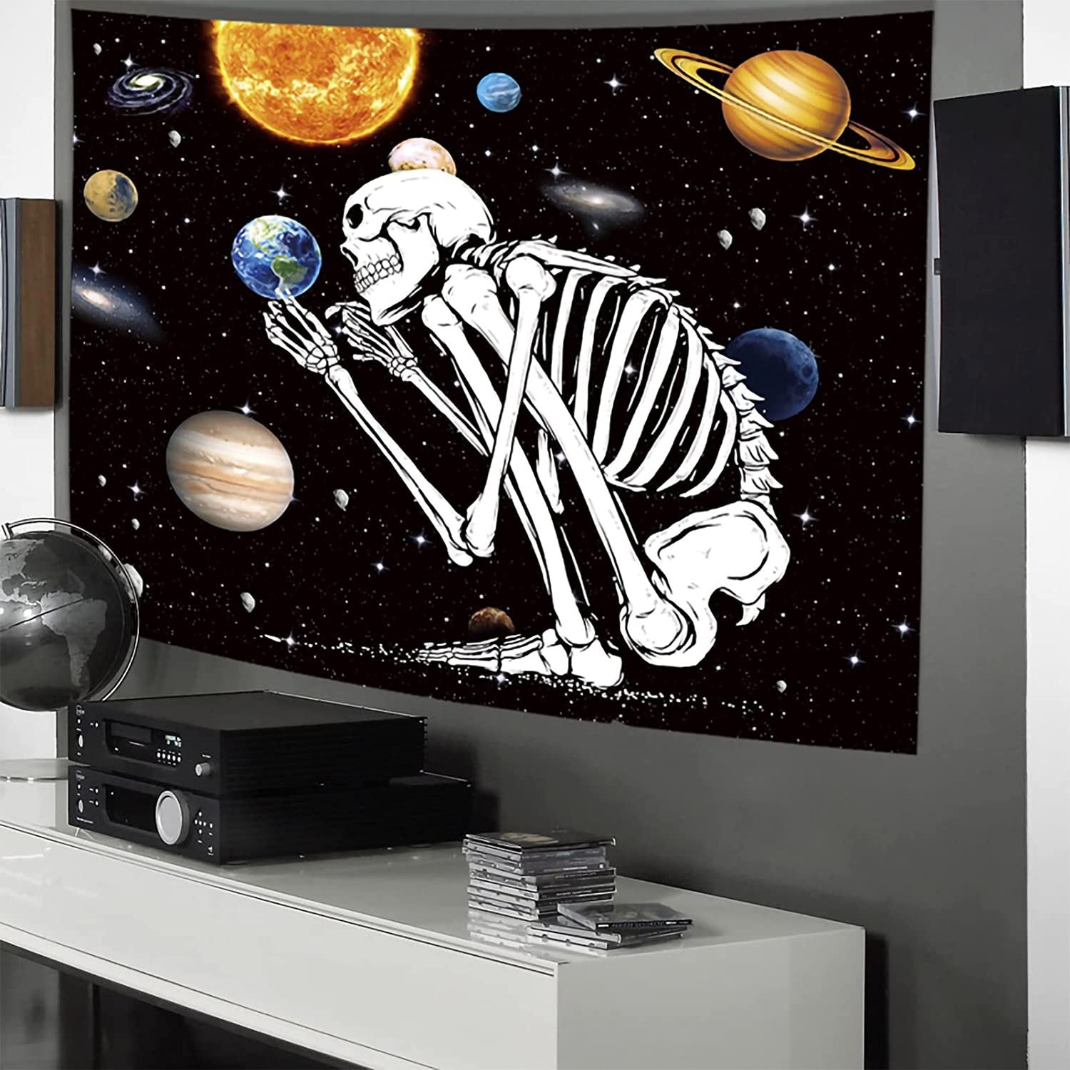 Wholesale Polyester Wall Violet Decoration Fabric Hanging Cloth Tapestry Room Backdrop Fabric