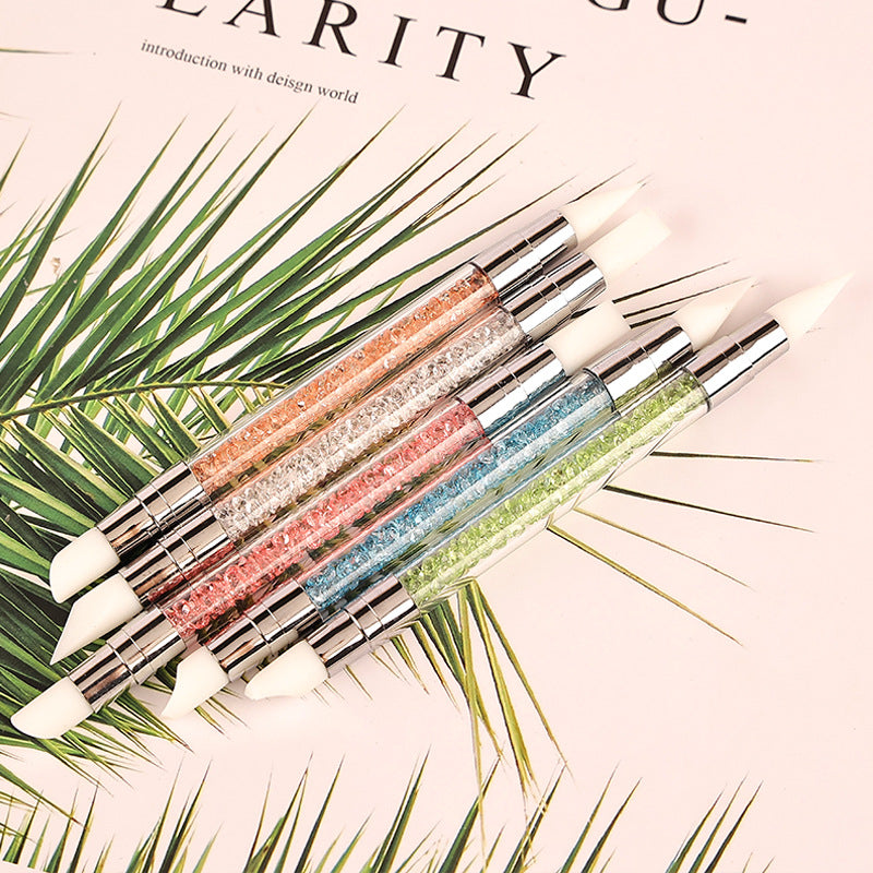 Wholesale Double-ended Silicone Pen Clay Manicure Repair Tools 5-piece Set