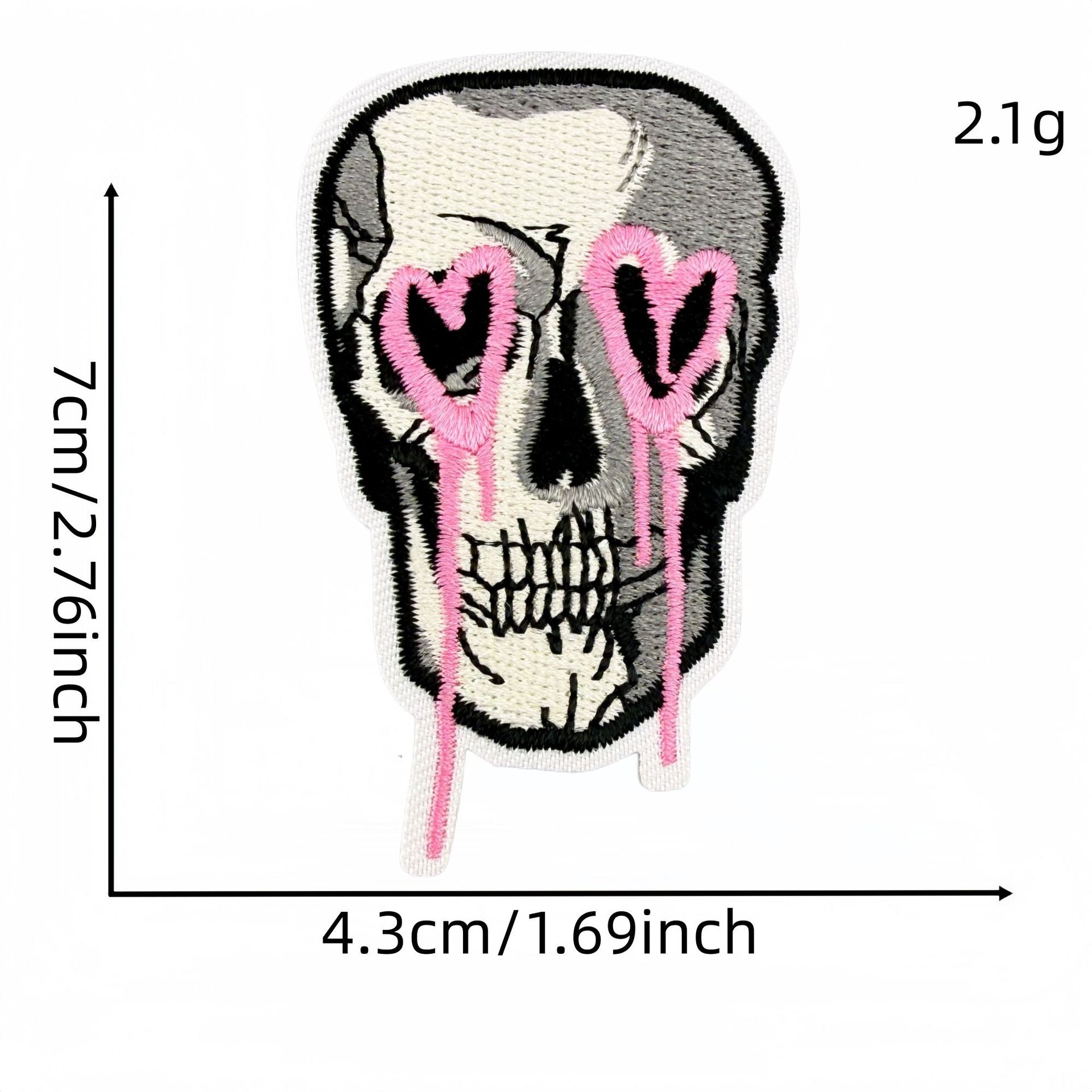 Wholesale Y2K Black Pink Heart Star Embroidered Patches 20 Pcs Fashion Decorative Accent For Clothing Bags Gift Craft Supply