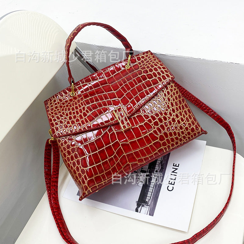 Wholesale Stone Pattern PU Shoulder Bag