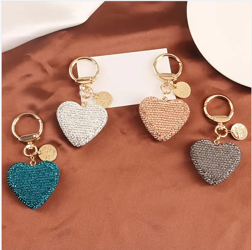 Wholesale Love Car Creative Diamond studded Love Text Metal Keychain