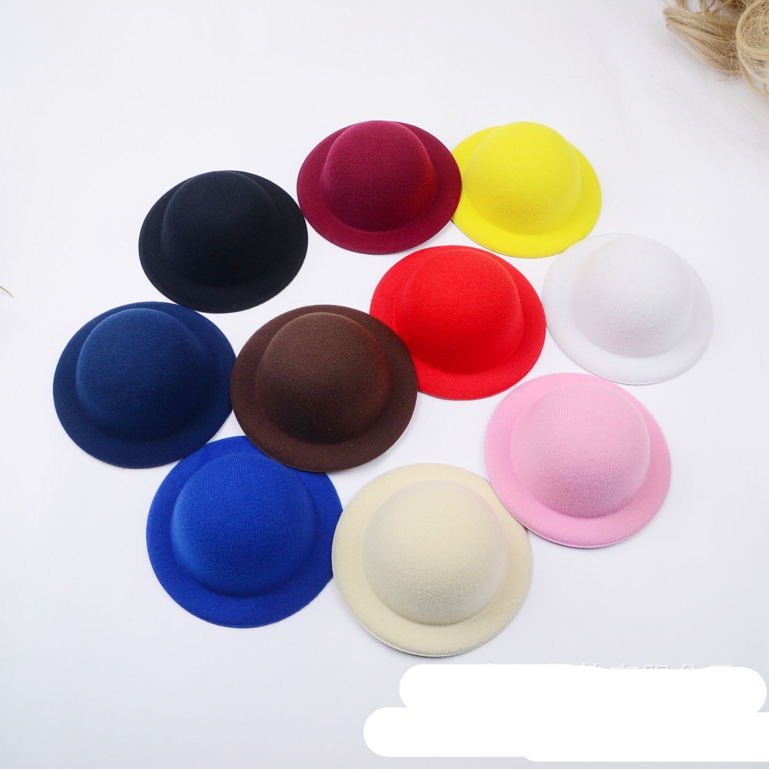 Wholesale Lamb Doll DIY Original Hat Embryo Base Small Top Hat Hair Jewelry Hat Bare Cap 10.5CM Dome