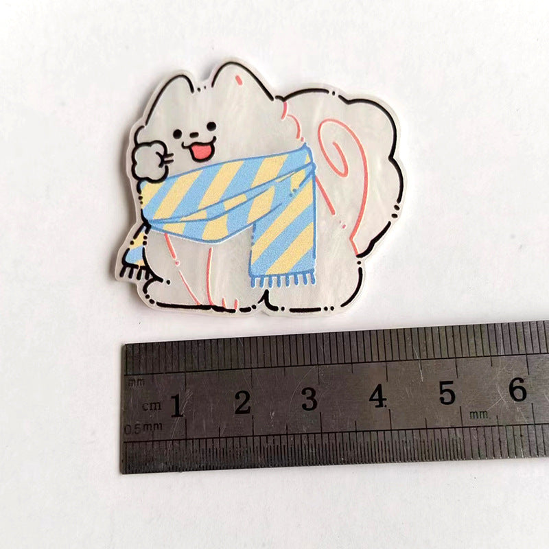 Wholesale 10pcs Cute cats and dogs Acrylic Flatback