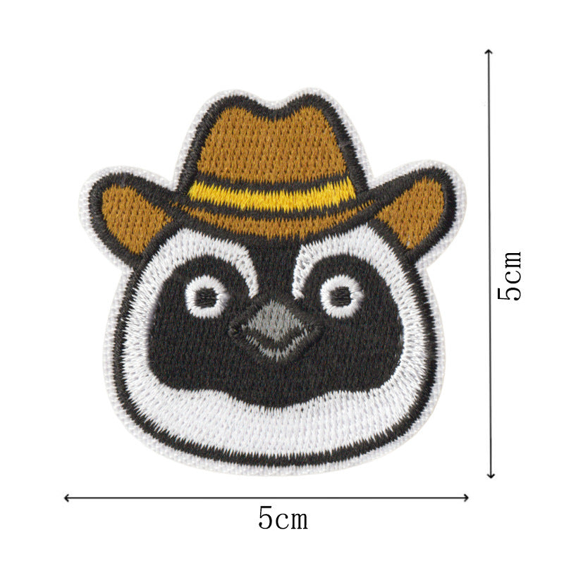 Wholesale Quirky Occupation Penguin Embroidered Patch Set Of 9 Funny Design Iron On Badges For Coats And Clothing Fashion Accessory