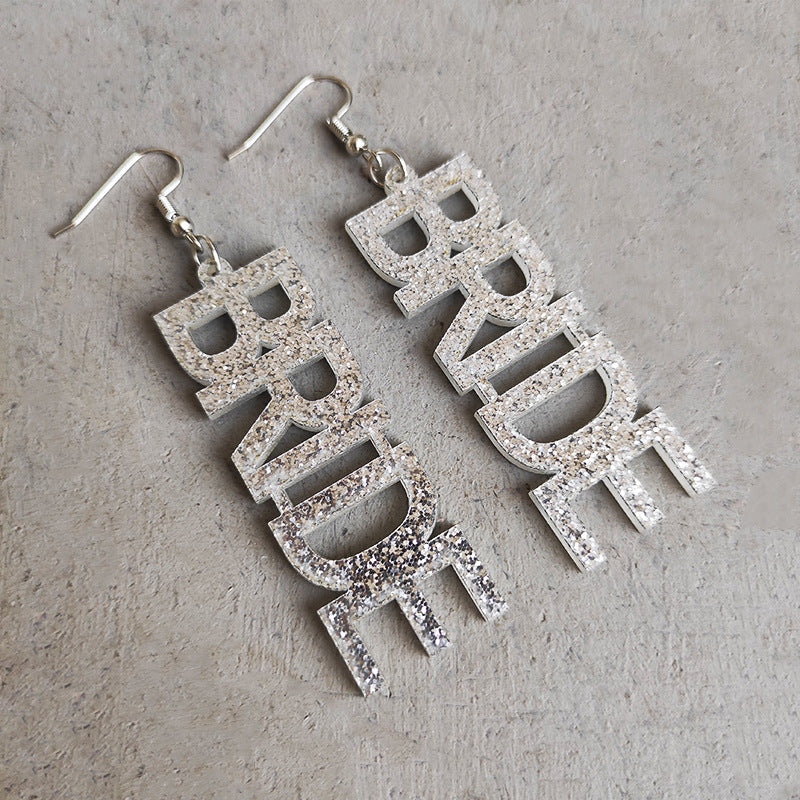 Wholesale 2pairs/pack Beautiful Floral Pearl Laser Bright Party Earrings