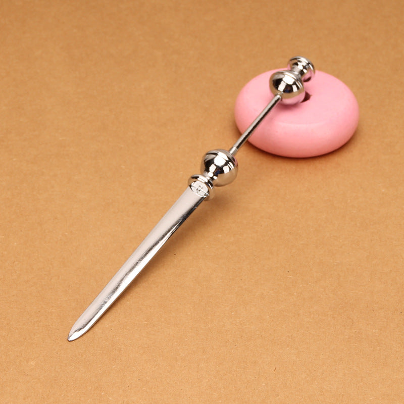 Wholesale Beadable Utensils DIY Stainless Steel Pizza Shovel Bread  Butter Cream Table Cutlery