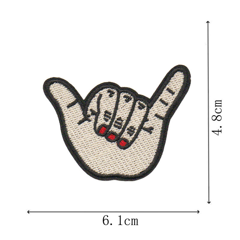 Wholesale Cartoon Pink Embroidered Patch With Heating Glue Backing DIY Fashion Accessory For Bags Clothes Shoes Towels