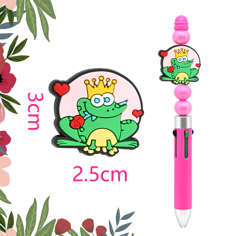 Wholesale Random100pcs LOVE  Beads Soft Rubber Focal Beads   Valentine' s Day