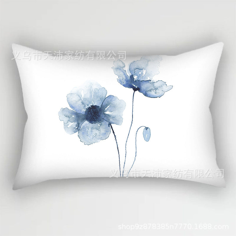 Wholesale Blue Fresh Short Plush Pillowcases