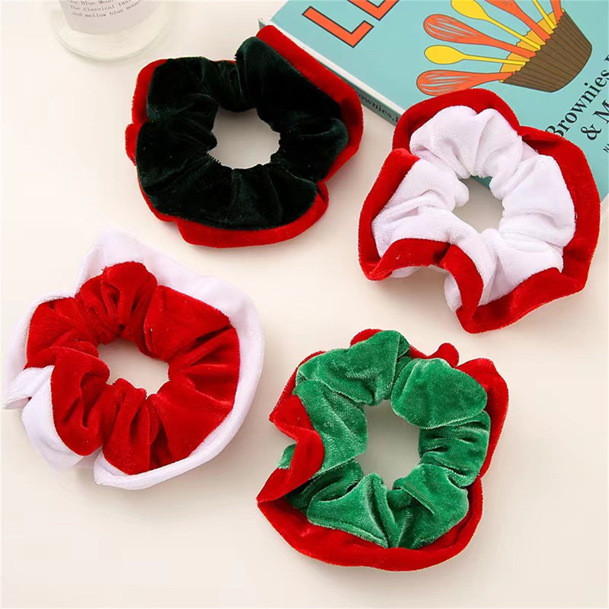 Wholesale Christmas Fabric Ribbon Hair Band