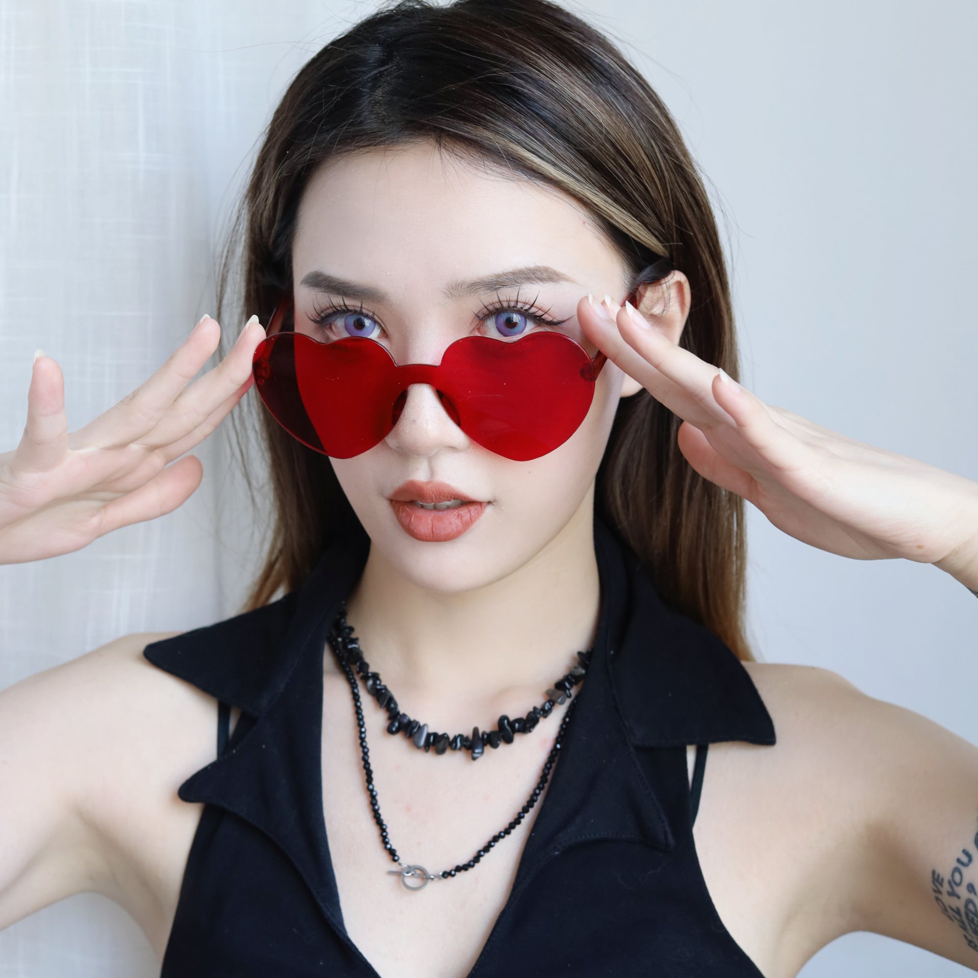 Wholesale 2023 Valentine's Day Party ABS Love Glasses