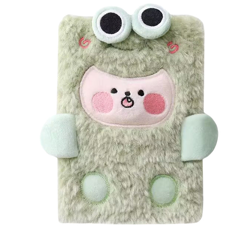 Wholesale Cute Frog Decompression Plush High-Value Hand Ledger Notebook