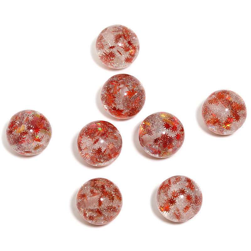 Wholesale 200pcs A variety of colorful sequins resin fine flash through hole beads