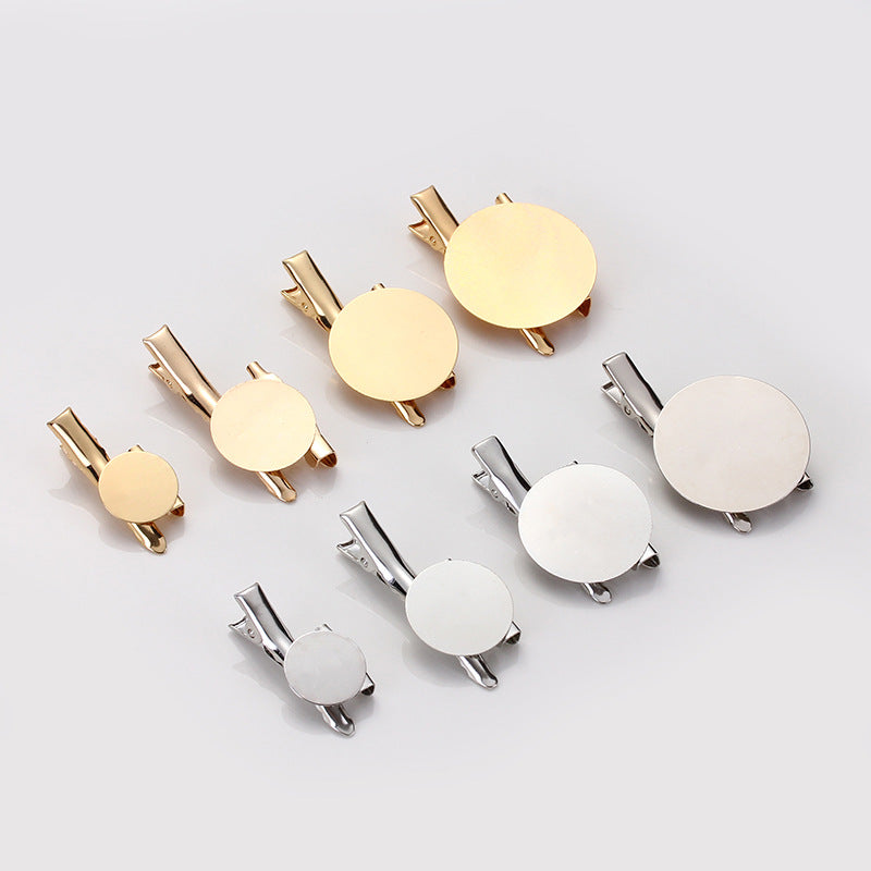Wholesale Full Flat Multifunctional Disc Brooch Holder Homemade Corsage Badge Accessories Clip Buckle Handmade DIY Jewelry Accessories