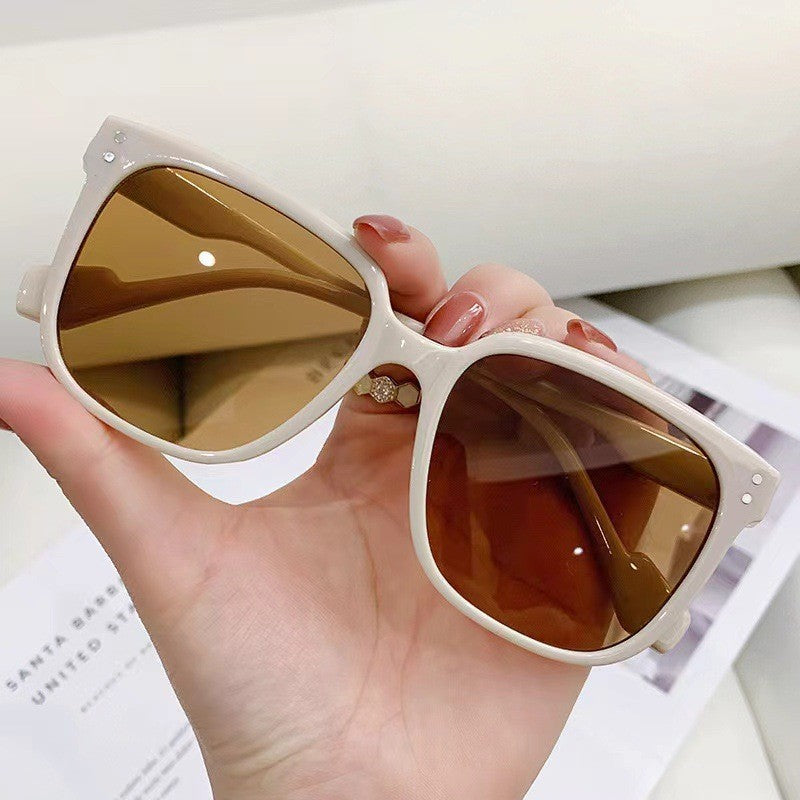 Wholesale UV protection white frame sun glasses