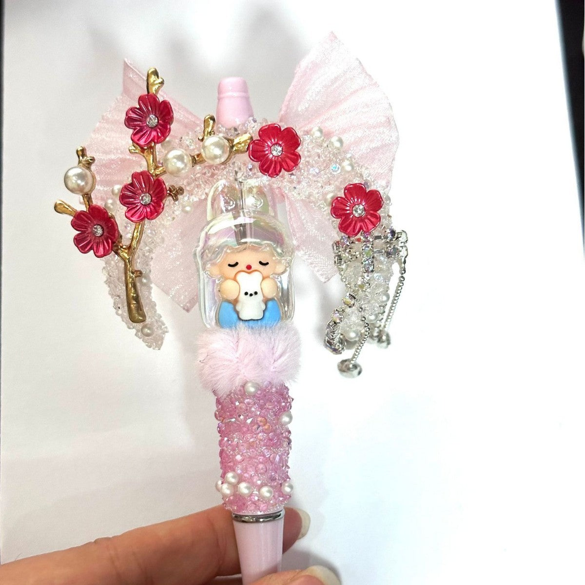 Wholesale Cute Kid Flower Bead Pen Handmade Moon Beads
