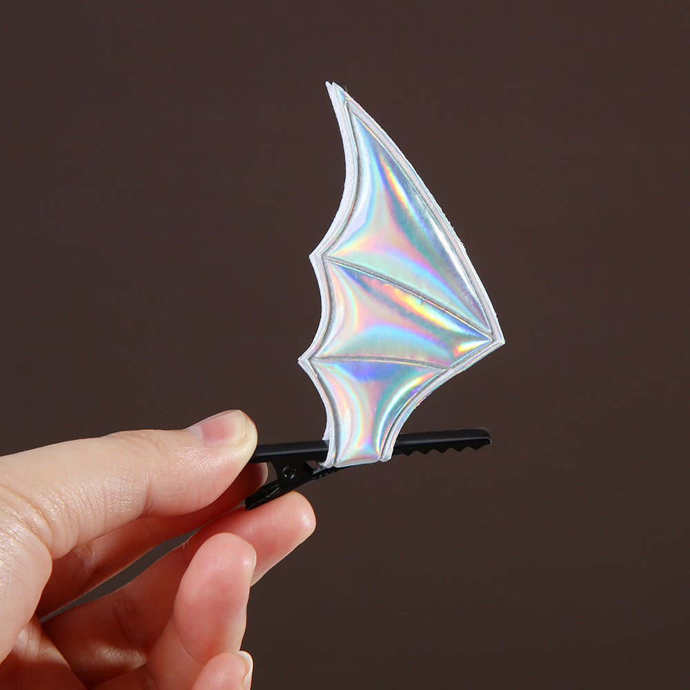 Wholesale Halloween Funny Devil Bat Wings Hairpin