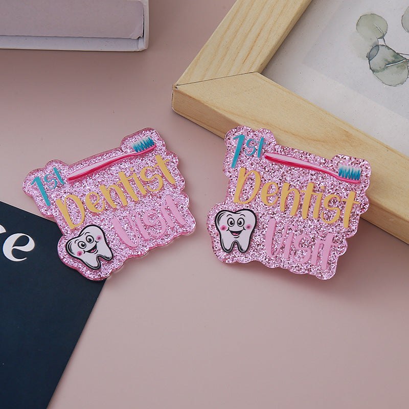 Wholesale 10pcs Glitter and sequin cartoon English earrings