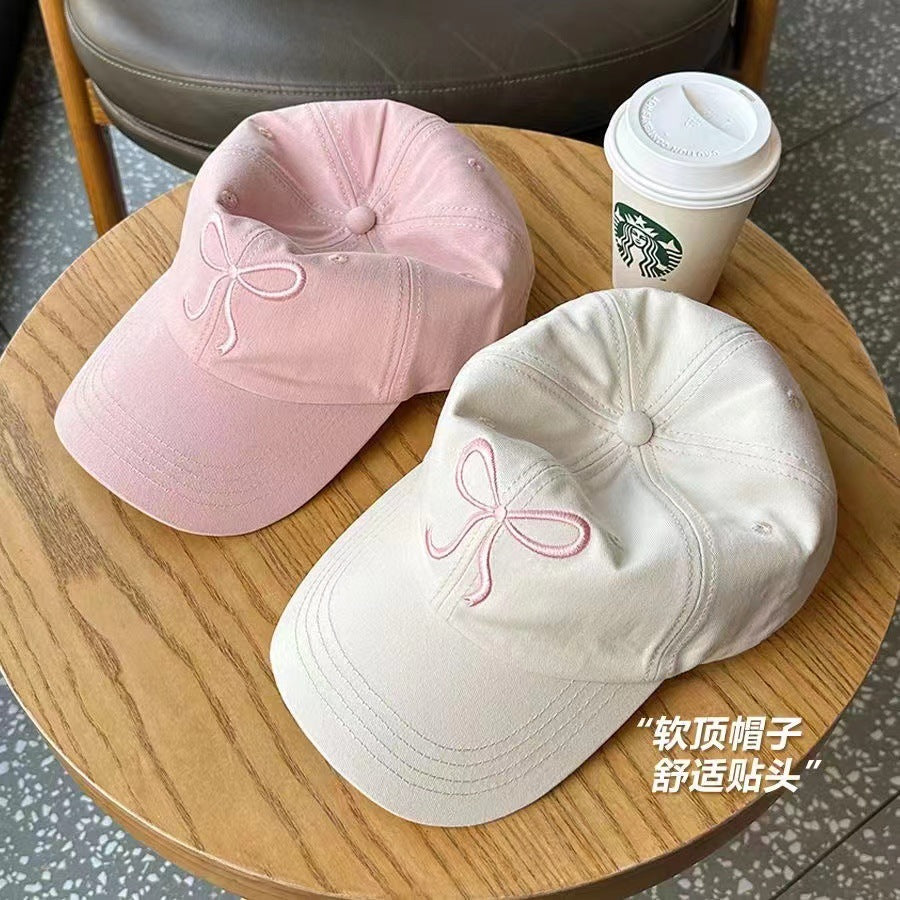 Wholesale Bow embroidered sun protection cap