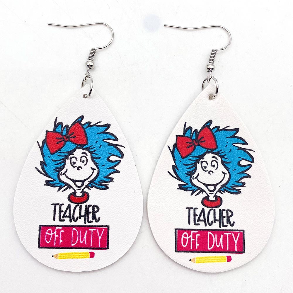 Pendientes de cuero de lápiz de gatito al por mayor