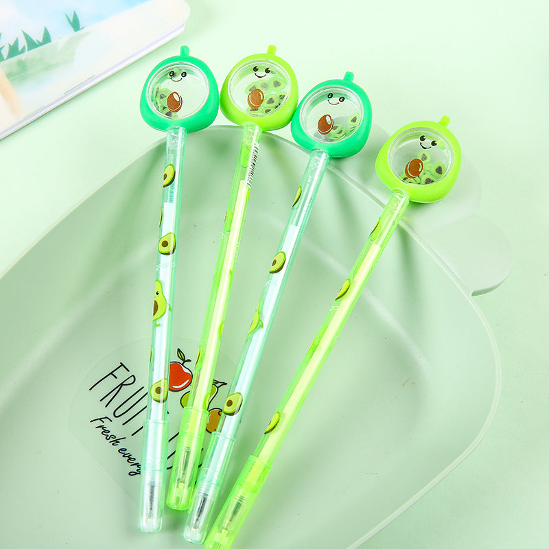 Wholesale Plastic Pineapple Sequins Rollerball Pen