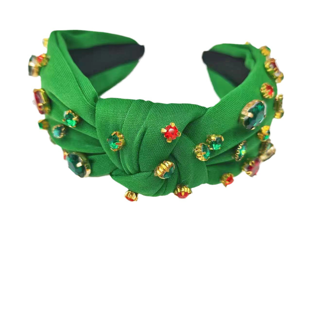 Wholesale Christmas Heavy Industry Diamond Fabric Color Diamond New Year Headband
