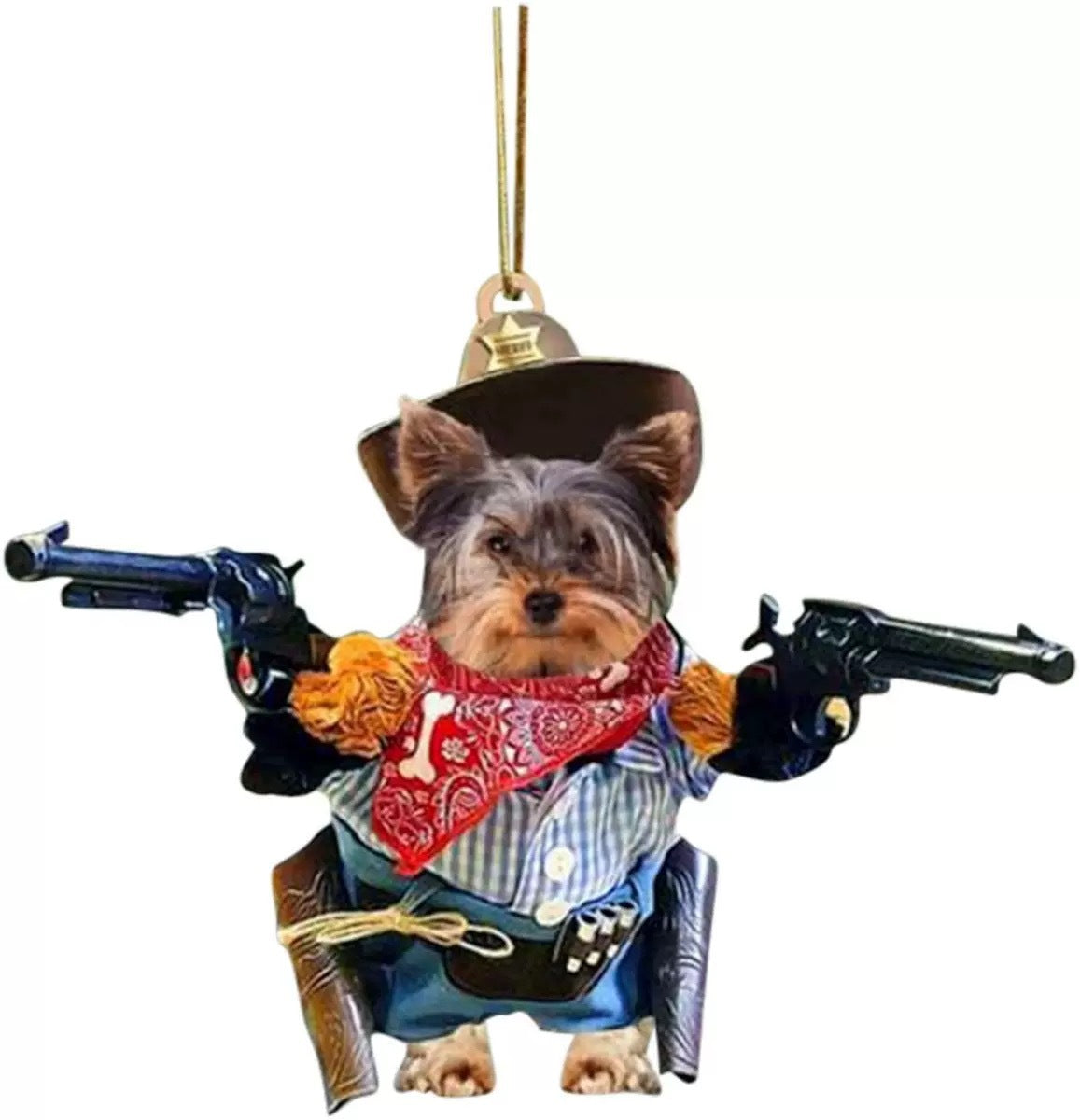Wholesale Creative Gun Dog Acrylic Car Accessories