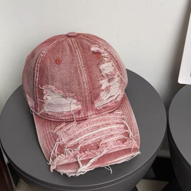 Wholesale Ripped Denim Baseball Cap
