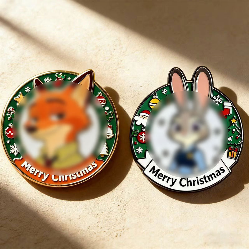 Wholesale Cute fox cartoon rabbit brooch OLY Exclusive