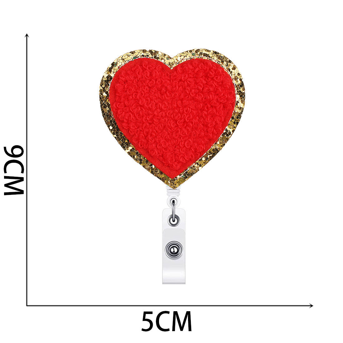 Wholesale towel embroidery love easy pull-up button embroidery cloth stickers