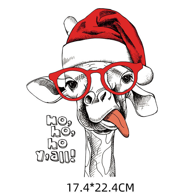 Wholesale Cartoon Santa hat heat transfer pattern   UV DTF Ready to Press Transfers Wraps