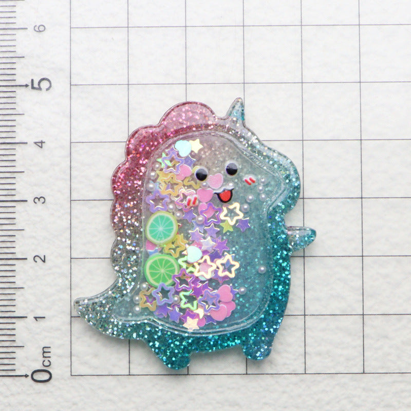 Wholesale Acrylic Colored Quicksand DIY Cream Glue Flat Back