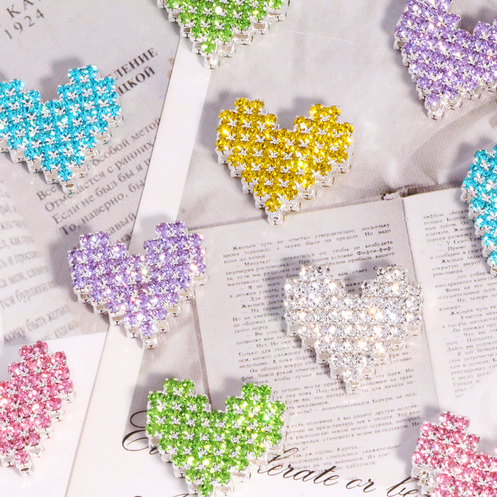 Wholesale 6pcs/psck love hole straight hole beaded loose DIY beads