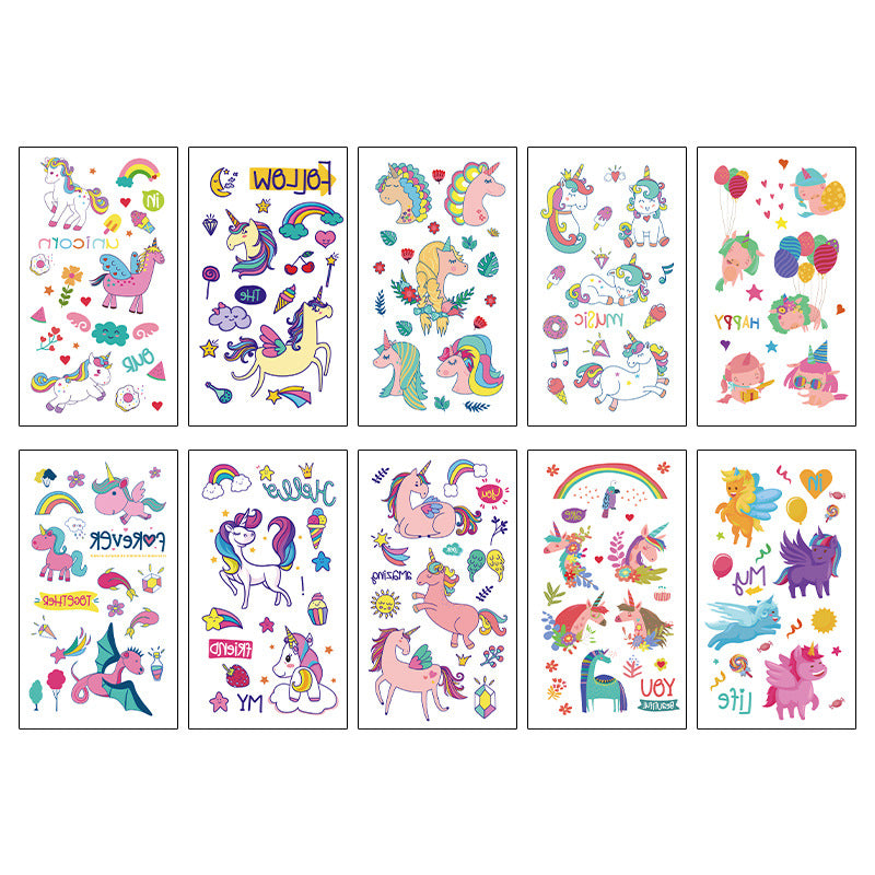 Wholesale 10pcs/sheet Children's cartoon little monster cute tattoo sticker