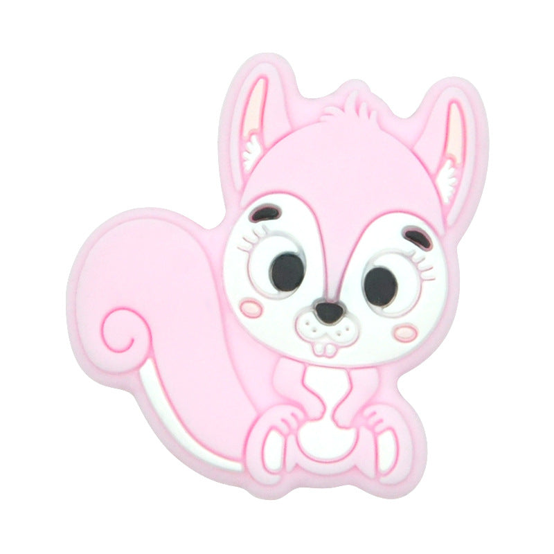 Cuentas de silicona de ardilla de 100 piezas al por mayor